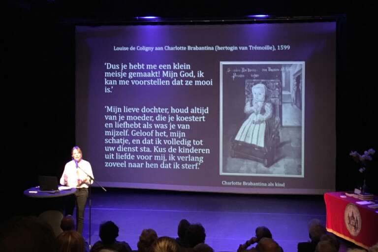 Impressie lezing "De vier vrouwen van Willem van Oranje" - Voet van